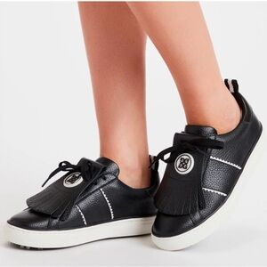 G/FORE Women’s Kiltie Disruptor Golf Shoe Blck Pebble leather Size 9.5